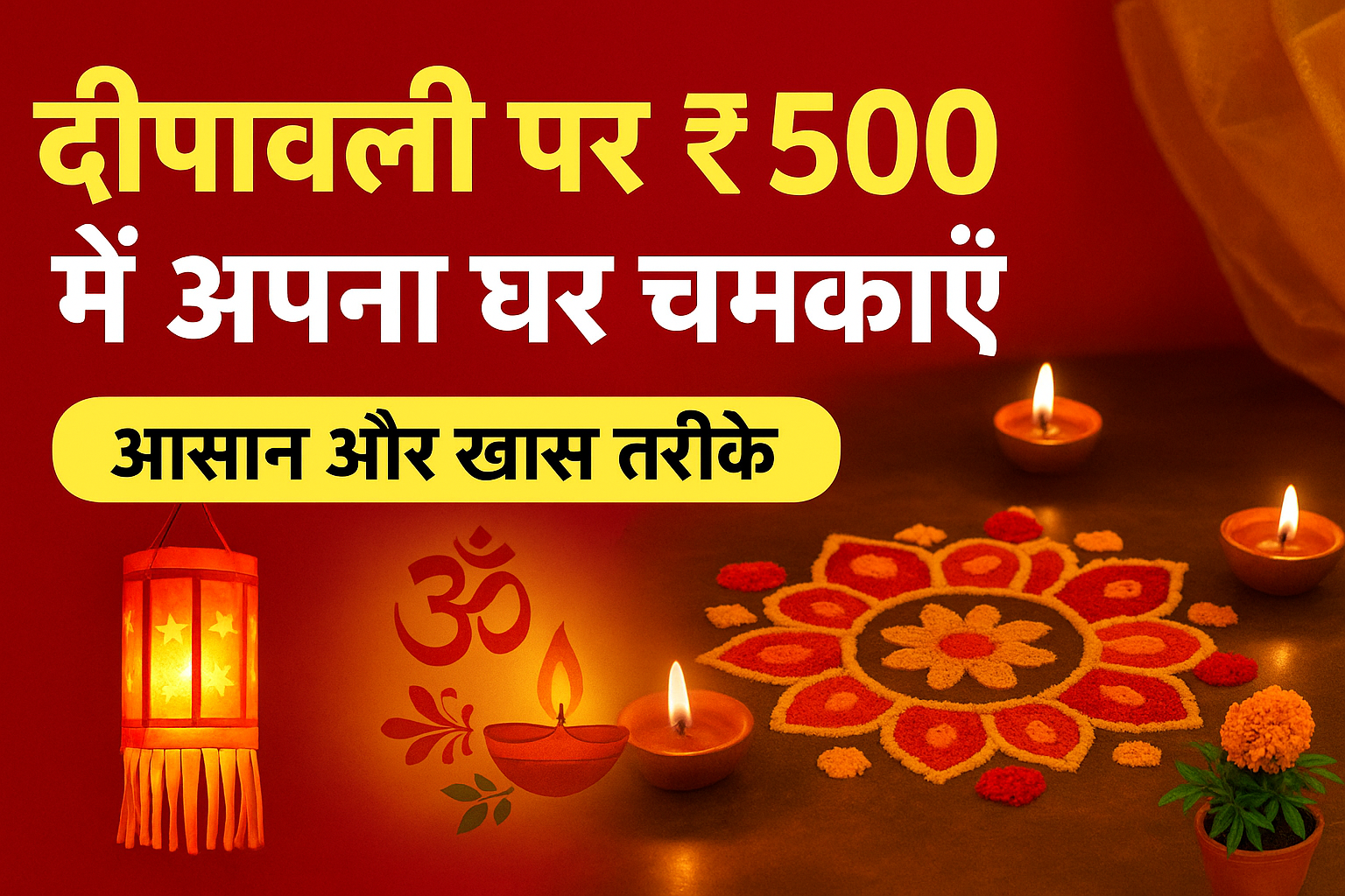 दीपावली पर ₹500 में अपना घर चमकाएँ –